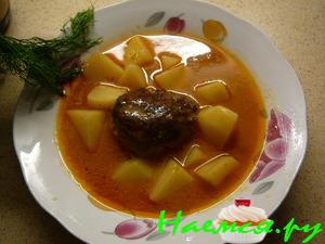 Биточки с картофелем