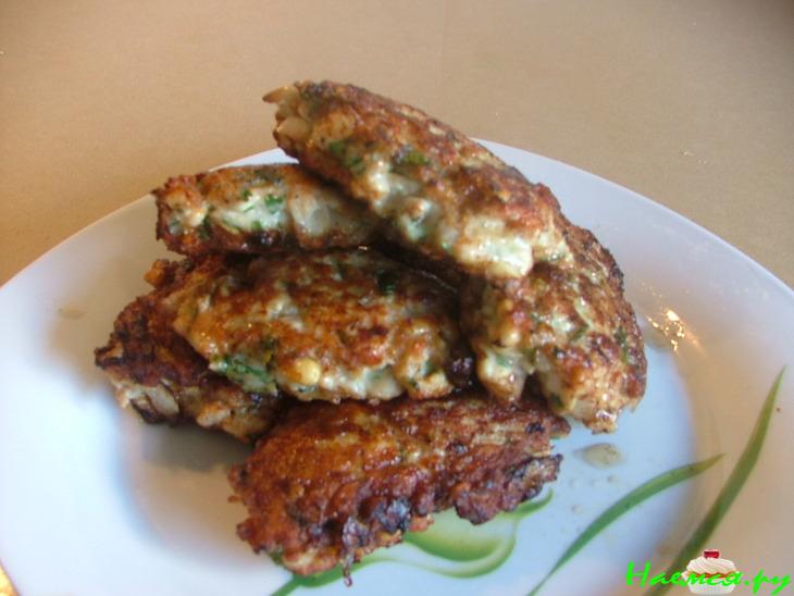 Куриные оладушки с соусом Терияки Куриные оладушки с соусом Терияки