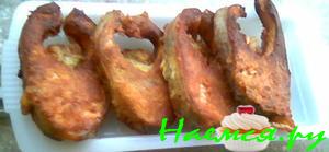 Лосось в сложной панировке