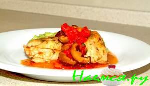 Куриный соус с сушеными грибами