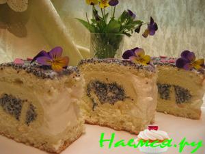 Пляцок рулетный с маком