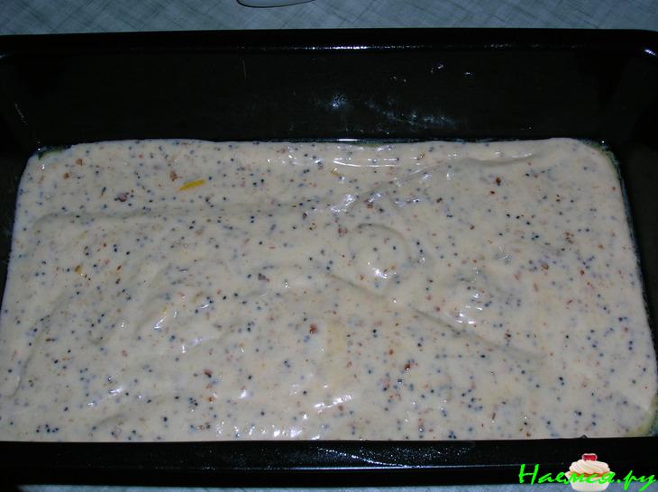 Маковый пирог с ярко выраженным лимонным вкусом