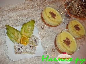 Ванильный крем с шоколадными пирожными