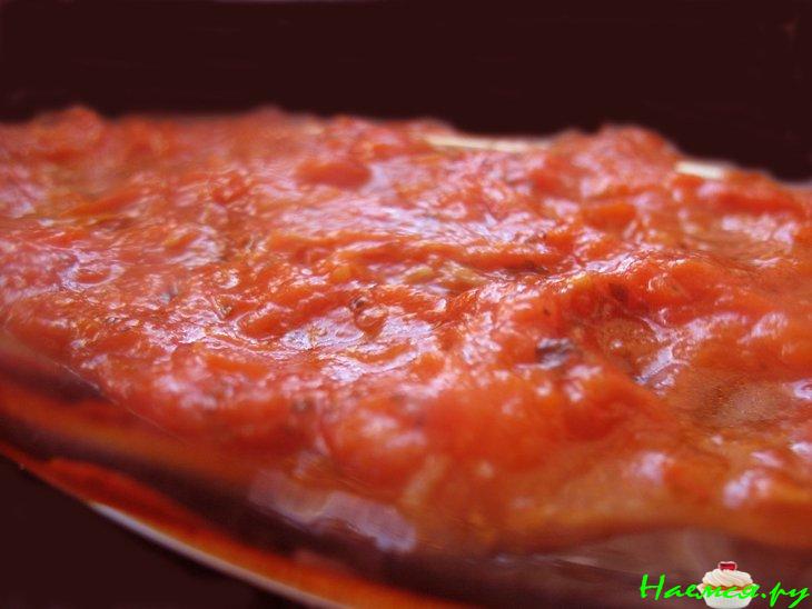 Фаршированные конкильоне под соусом Маринара