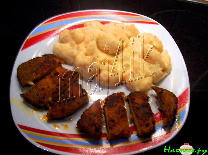 Пюре с помидорами (летний вариант)