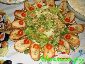 Салат "Зеленый с кунжутом"