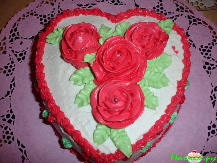 Торт бисквитный "Для любимого" Торт бисквитный "Для любимого"