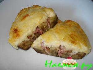 Баклажаны, запечённые с беконом