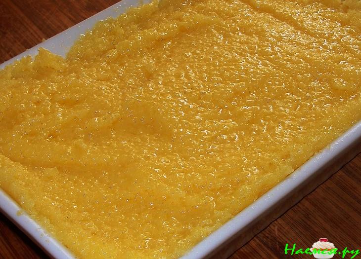 Полента с грибами 