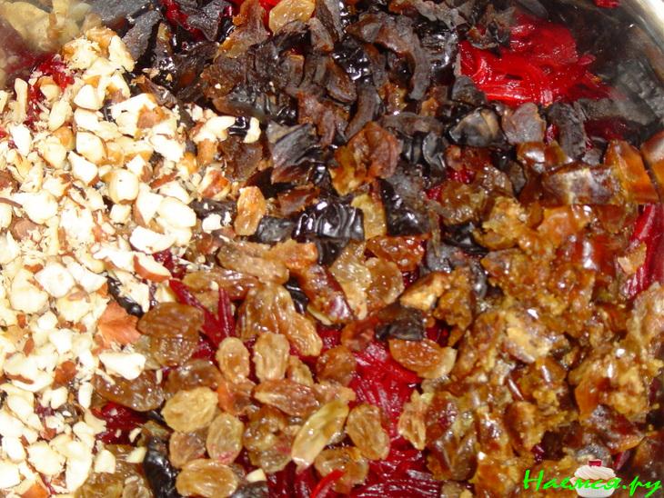 Десертный салатик со свеклой