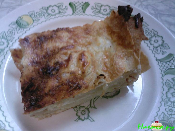 Пирог закусочный из лаваша