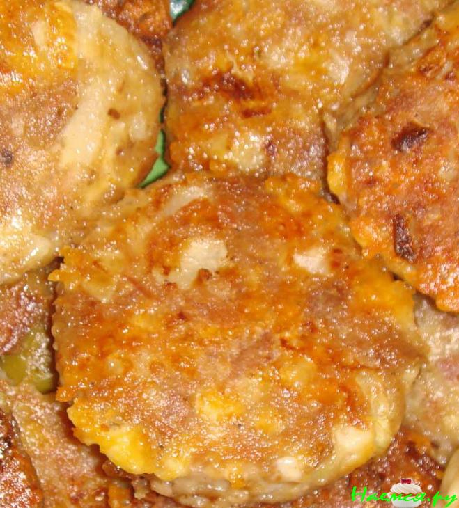 Котлетки из тунца, фаршированные оливками