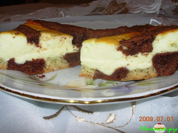 Творожный пирог "Полосатик"