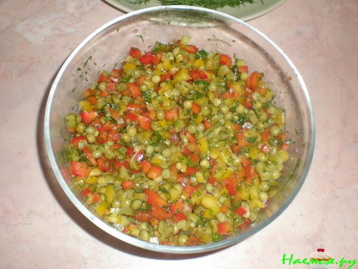 Овощной салат «Бисер»