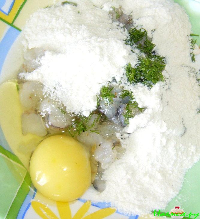 Голубцы с креветками