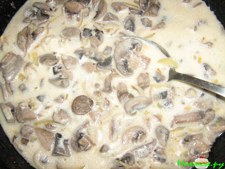 Грибной соус с плавленным сырком