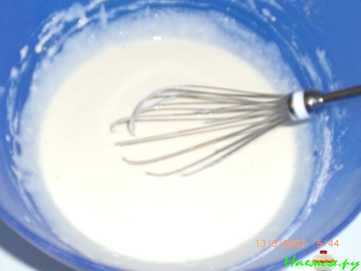 Рыба в кляре с соусом 