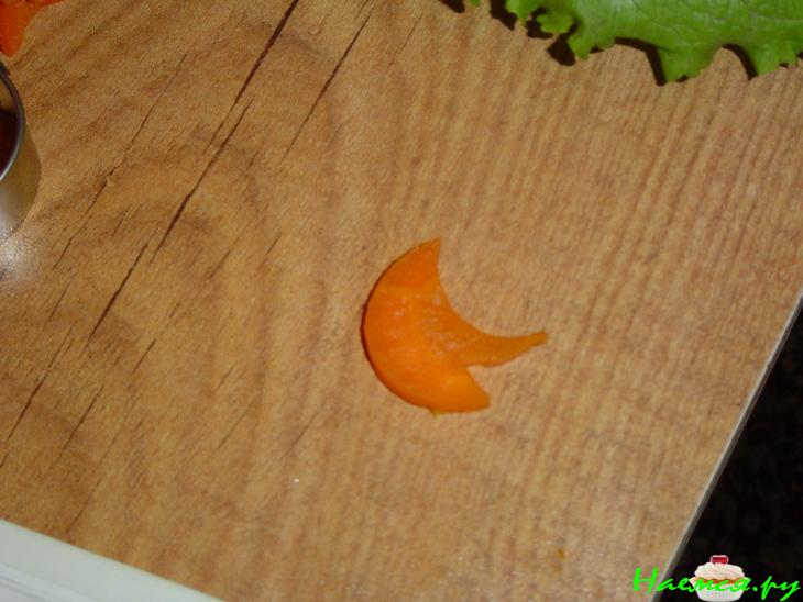 Украшение к салату "Золотая рыбка"