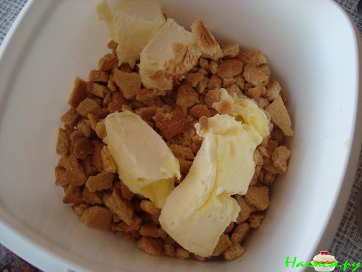 Сладкая колбаса с печеньем