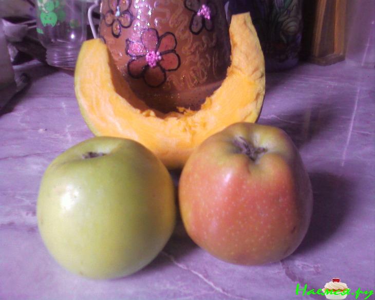 Пирог с тыквой и яблоками