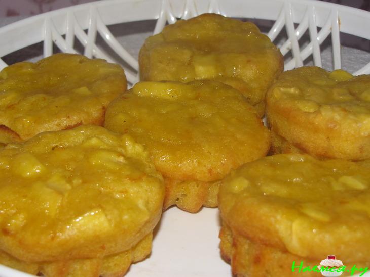 Кексики яблочно-апельсиновые