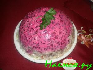 Селедочная шуба с желатином