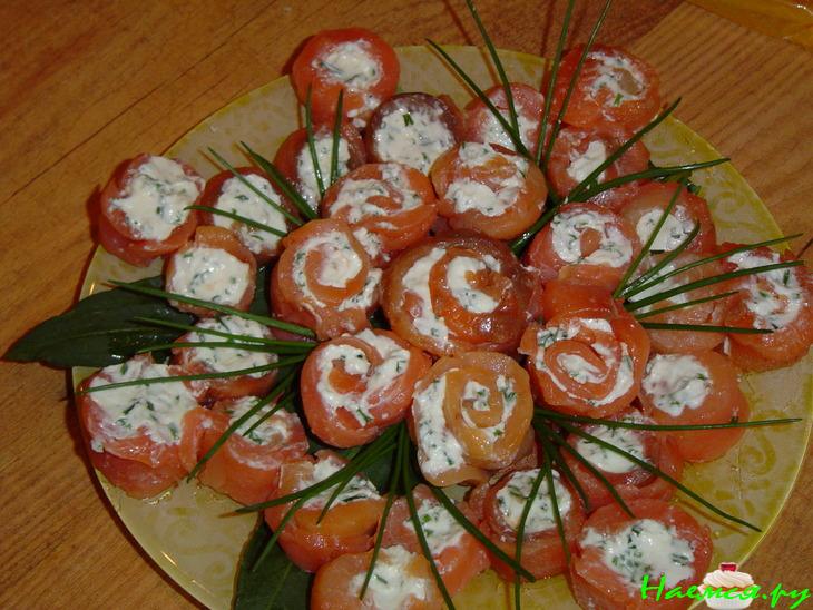 Закуска 'Завитушки из горбуши'