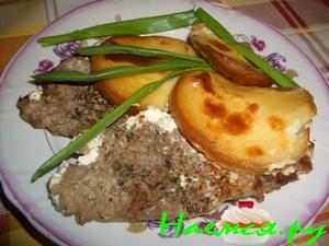 Говядина с колбасным сыром