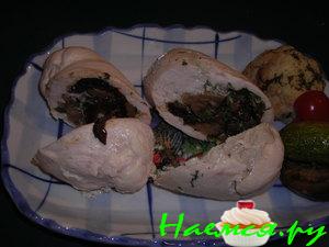 Фаршированные куриные рулетики