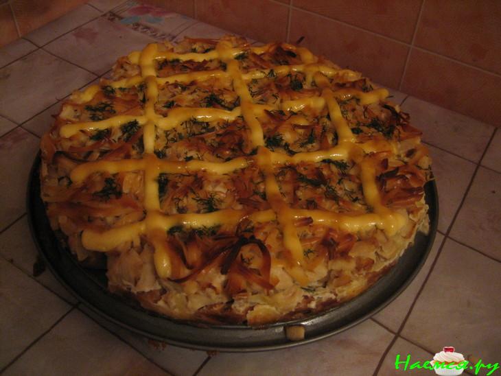 Пицца "Щука в сушках"