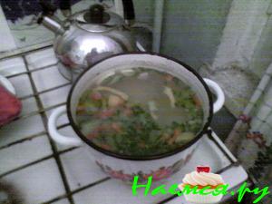 Лёгкий куриный суп "Краски осени"