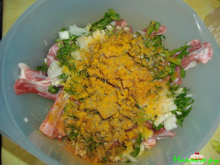 Пикантные бараньи ребрышки