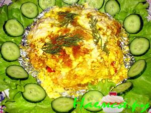 Порционное филе с овощами