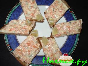 Лососевое масло с лимоном и базиликом Лососевое масло с лимоном и базиликом