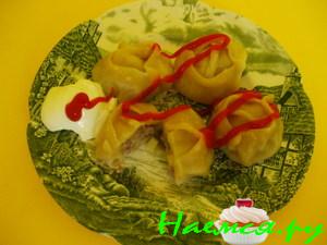 Манты со свиным фаршем