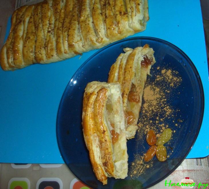 Слоёный яблочный пирог Слоёный яблочный пирог