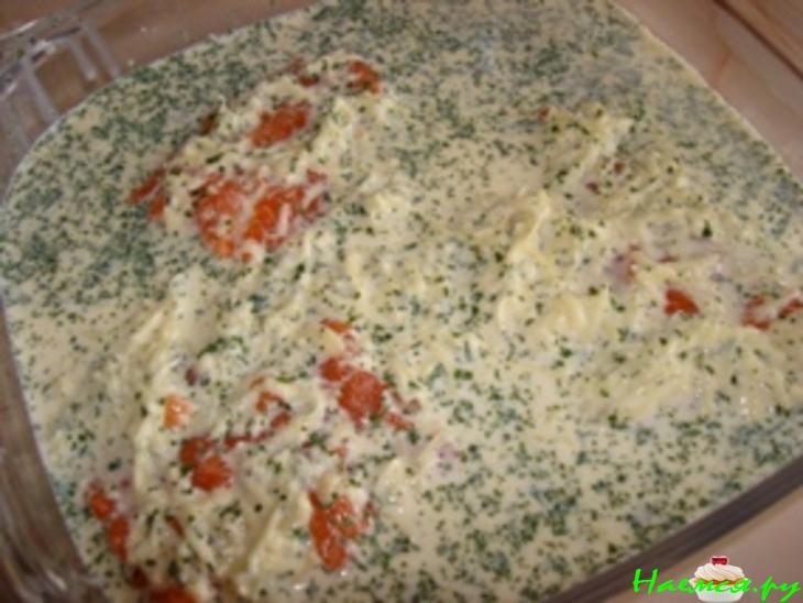 Форель в сырных сливках