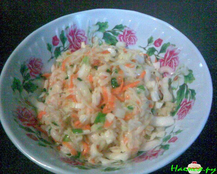 Пикантный овощной салат