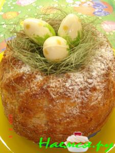 Пирог с яичным ликером (очень нежный)