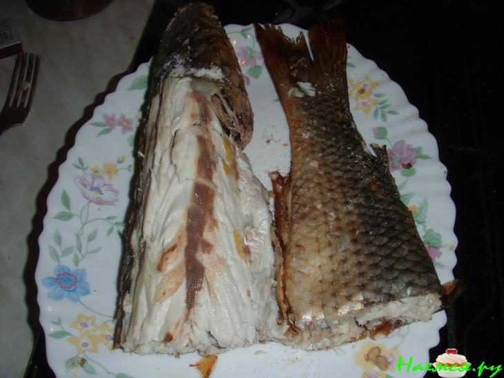 Рыба запеченая в соли