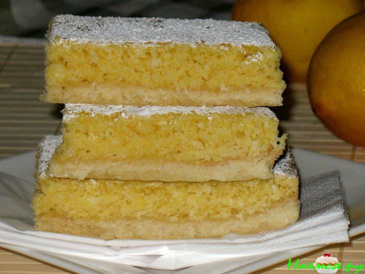 Лимонно-кокосовый пирог (Lemon-Coconut-Slice)