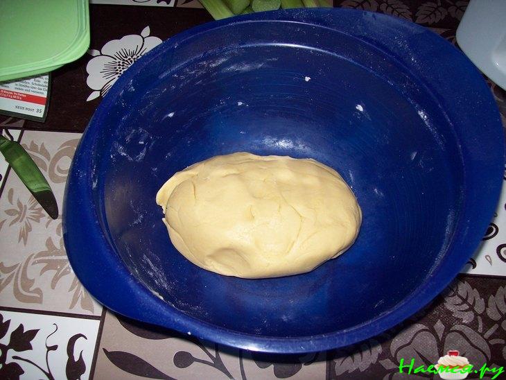 Пирог с ревенем и яблоками 