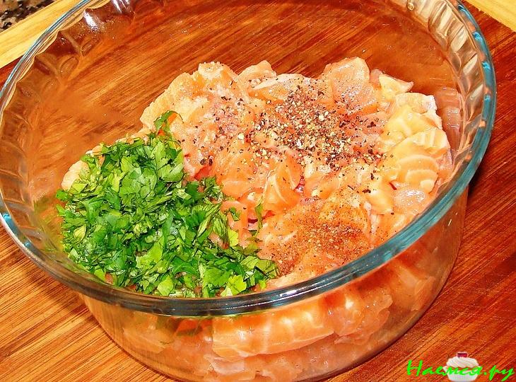 Котлеты из красной рыбы (диетические)