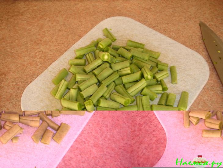 Суп-крем из шпината с зеленой фасолью