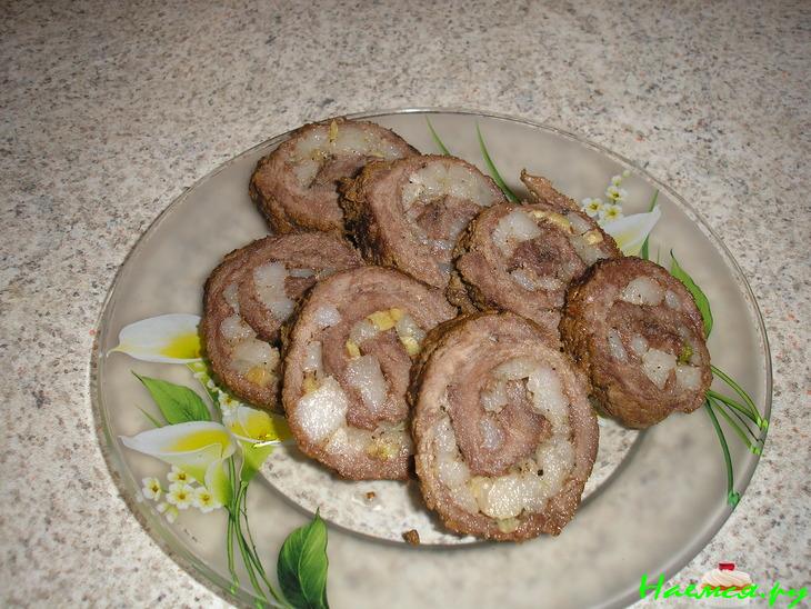 Рулетики из говядины