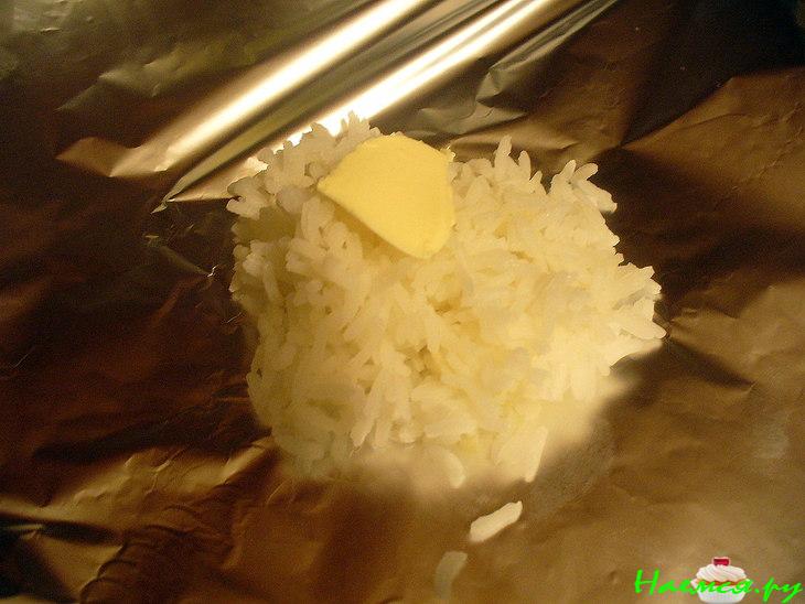 Кефаль в фольге