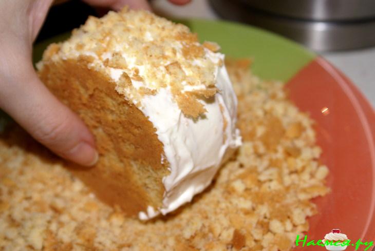 Пирожные со сливочно-творожным кремом