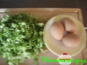 Салат с яйцом