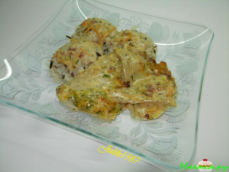 Филе сайды запечённое в сливочном соусе