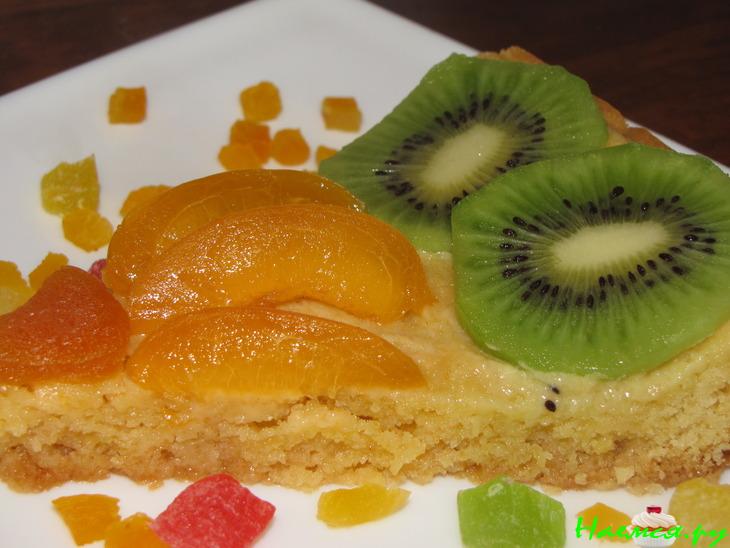 Песочный пирог с фруктами Песочный пирог с фруктами